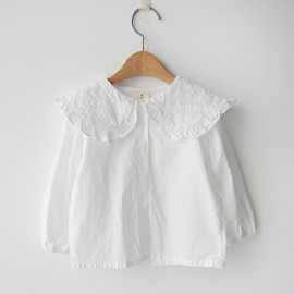 [BABYBLEE] D21107 Big Flower Collar Blouse/Cotton 100%/Made In Korea/Baby Cloths/Kids 