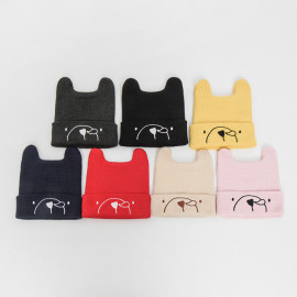 [BABYBLEE] A18201_Bear Cotton Beanie for Infants, Baby, Beanie, hat, Cotton 100%, MADE IN KOREA