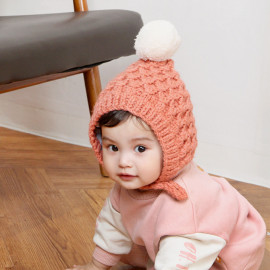 [BABYBLEE] A20104 _Knitting pole bell Bonnet, Baby Hat, Infant Hat, kids winter hat, baby hat