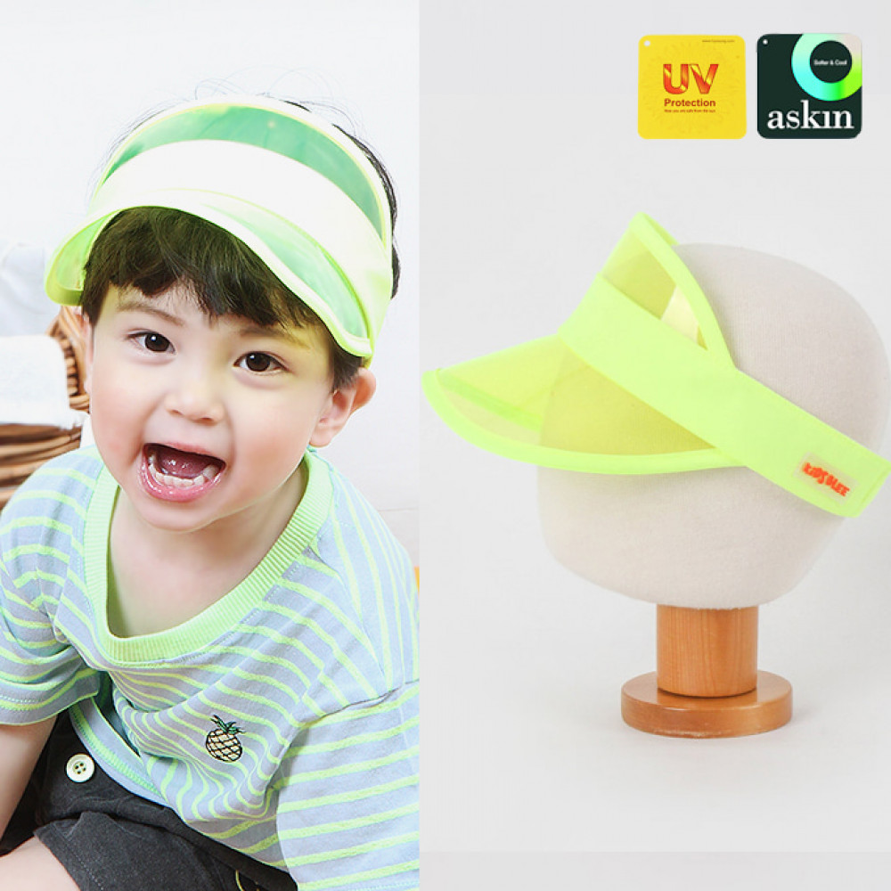 0701 Sun Visor Hat Kids Adjustable Sport Beach Headwear Outdoor Uv Protection Sunhat Transparent Clear Cap