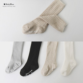 [BABYBLEE] F17126 Lip Ribbed Toddler Knee Socks, Kids Socks, Non-Slip, Children Socks, Infant Socks _ Made in KOREA