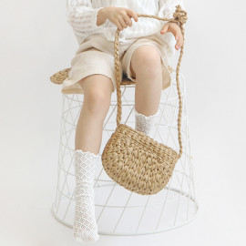 [BABYBLEE] E19111 Baiseu bag Paper Straw Bag, Baby bags, Handbags, Toddlers' Bag, Children's bags _ Made in KOREA
