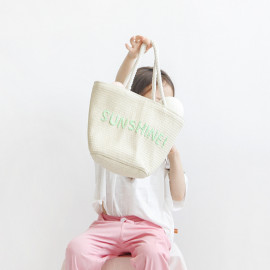 [BABYBLEE] E19113 Sunshine Paper Straw Bag, Baby bags, Handbags, Toddlers' Bag, Children's bags _ Made in KOREA