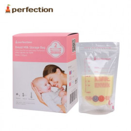 [PERFECTION] Double Zipper Breast Milk Storage Bags, 180ml, 120pcs (Temperature indicator)_ Breast-Feeding, Milk Powder, Feeding Bottle _ Made in KOREA