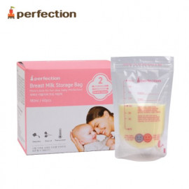 [PERFECTION] Double Zipper Breast Milk Storage Bags, 180ml, 60 pcs. (Temperature indicator)_ Breast-Feeding, Milk Powder, Feeding Bottle _ Made in KOREA