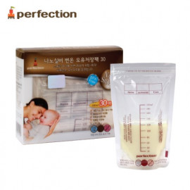 [PERFECTION] Original Nano Silver Breast Milk Storage Bags, 200ml, 30pcs, (Temperature Indicator) _ Breast-Feeding, Feeding Bottle, For Baby _ Made in KOREA