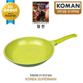 [KOMAN] KOMAN avocado IH titanium frying pan 28 CM_Omelette pan, cooking utensils, chef pan, SGS approval, PFOA free, For induction_ Made in KOREA