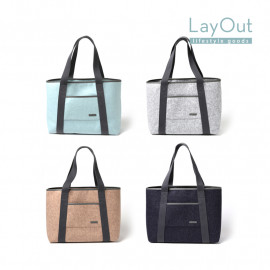 [LayOut] ECO Shopper Bag, Large Size FELT Shoulder Bag, Shopping bag, Handbag Casual Tote _ Made in Korea