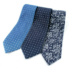 [MAESIO] KCT0014 Fashion  Denim Necktie 8cm 3Color _ Men's Ties Formal Business, Ties for Men, Prom Wedding Party, All Made in Korea