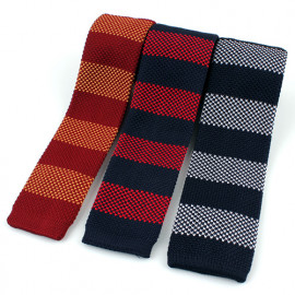 [MAESIO] KNT5002 Knit Stripe Necktie Width 6.3cm 3Colors _ Men's ties, Suit, Classic Business Casual Fashion Necktie, Knit tie, Made in Korea
