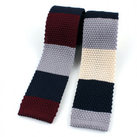 [MAESIO] KNT5004 Knit Stripe Necktie Width 6.3cm 2Colors _ Men's ties, Suit, Classic Business Casual Fashion Necktie, Knit tie, Made in Korea