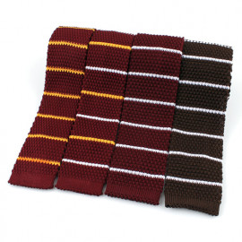 [MAESIO] KNT5014 Knit Stripe Necktie Width 6.3cm 4Colors _ Men's ties, Suit, Classic Business Casual Fashion Necktie, Knit tie, Made in Korea