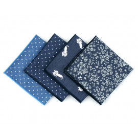 [MAESIO] KHC8039 Handkerchief Denim_ Men's Handkerchief Mens Pocket Squares, Made in Korea