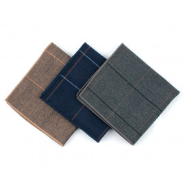 [MAESIO] KHC8042 Handkerchief Check_ Men's Handkerchief Mens Pocket Squares, Made in Korea