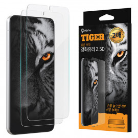 [S2B] ALPHA Tiger Clear Fit 2.5D Tempered Glass 2 sheets for Galaxy A10e/A22,A23(4G),WIDE5,A32,A42,A12,A71,A90,Q51,Q52/A31,A32/A52S,A52,A53(5G),A21S,A80,Q61,Q92, Made in Korea