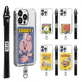 [S2B] BT21 Vintage Smart tab _BTS character. Lightweight and strong strap holder, Made in Korea