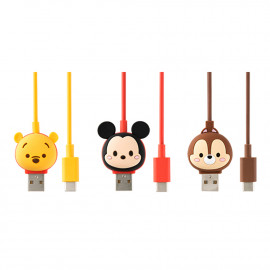 [S2B] DISNEY TSUM TSUM Data Cable 8-pin _ Data Cable 1 Meter, Mickey Pooh Chip  