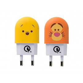 [S2B] DISNEY TSUM TSUM USB Fast charger _Quick and Safe, Fast charging AC adapter, Pooh, Tigger _ Made in Korea