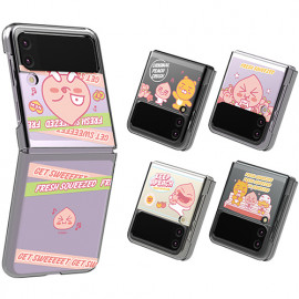 [S2B]Kakao Friends Just Apeach Galaxy Z Flip 3 Transparent Slim Case _Slim and safe phone bumper_ Made in Korea
