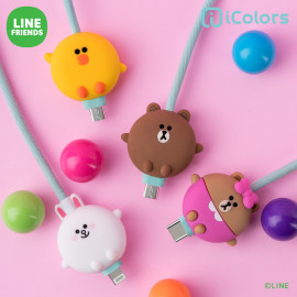 [S2B] LINE FRIENDS Character Cable _ BROWN, CONY, SALLY, CHOCO, MFi C89 Cable, Fast Charging Cable, for iPhone All Models, iPad, AirPods More devices. 