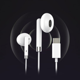 [S2B] SPEEDY Type-C Earphones _ Wired Earbuds In-Ear Headphones with Volume Control, Compatible with USB C Devices