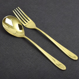 [HAEMO] Simple edge R titanium, Table Spoon & Fork  _  Reusable Stainless Steel Korean, Tableware _ Made in KOREA