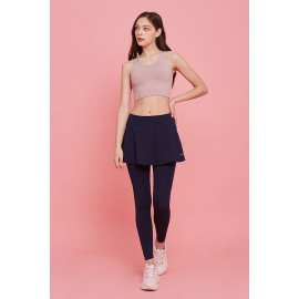 Essential] Flare Skirt Leggings Navy