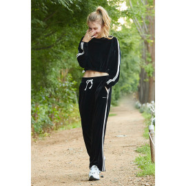 [Cielcoco] CLWP9117 Elegance Velvet Training Pants Black, Yoga Pants, Shorts pants, Workout Pants For Women _ Made in KOREA