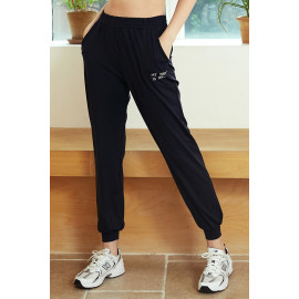 [Cielcoco] CLWP9128 Marimond Jogger Pants _ Black, Jogging Pants, Workout Pants, Sweatshirts, Sportswear, Housewear, Women's Fashion _ Made in KOREA