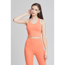[Ultimate] CLWT4029 Fresh All Day Bra Top Orange Pink, Gym wear,Tank Top, yoga top, Jogging Clothes, yoga bra, Fashion Sportswear, Casual tops For Women _ Made in KOREA