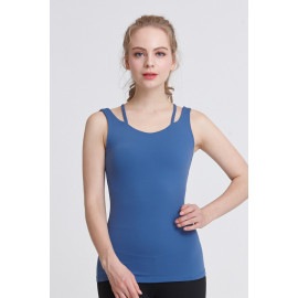 Shoulder Strap Long Top Sailor Blue