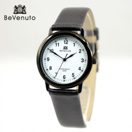 [BeVenuto] BV-SWBA2 Top Simple Leather Watch _ Fashion Business Watches With Leather Watch, 3 ATM Waterproof, Made in Korea