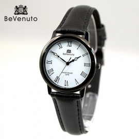 [BeVenuto] BV-SWBR2 Top Simple Leather Watch _ Fashion Business Watches With Leather Watch, 3 ATM Waterproof, Made in Korea