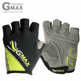 [BY_Glove] GMS10052 Gmax Fire Cycle Half Finger Gloves, Lycra Material Enhanced ventilation and elasticity and Reduces Shock with chamoud and rubber cushions_Green