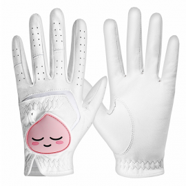 [BY_Glove] APEACH Sheepskin Golf Gloves for Women_KMG11002, Left Hand, Natural Sheepskin