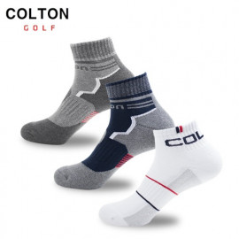 [BY_Glove] Colton Ankle Golf Socks, Athletic Running Socks Cushioned Breathable Low Cut Sports Socks for Men, GMS40010 _  1 Pair, Golf Socks _ Made in Korea