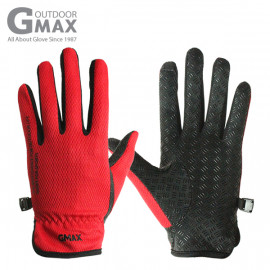 [BY_Glove] GMS10031 Gmax NanoQ Smart Touch Women's Long Gloves (Red, Orange, Pink), silver nano mesh fabric and silicone coating