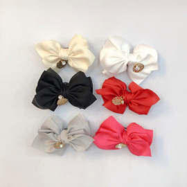 [BOOM] Gold Decoration Ribbon Shoes Clips Pair _ Shoes Accessories Removable Shoe Buckle Toddler Baby kids Little Girls